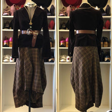 Load image into Gallery viewer, Vivienne Westwood Gold Label 2001 Brown Tartan Tween Long Brown Balloon Skirt