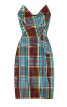 Load image into Gallery viewer, Vivienne Westwood Gold Label Turquoise Dame Silk Corset Gown