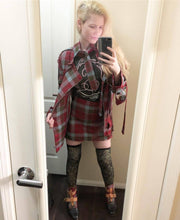 Load image into Gallery viewer, Vivienne Westwood Worlds End Mini Kilt Skirt Robertson Weathered Red Tartan