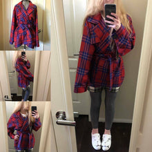 Load image into Gallery viewer, Vivienne Westwood Anglomania AW 2011 Builders Coat in Red Lyon Tartan