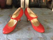 Load image into Gallery viewer, Vivienne Westwood Gold Label Red Mary Janes Low Heels Shoes