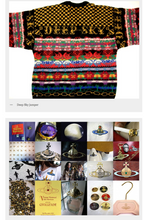 Load image into Gallery viewer, Vivienne Westwood Vintage 1988 Time Machine Deep Sky Jumper Knit Sweater