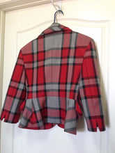 Load image into Gallery viewer, Vivienne Westwood Red Label AW 2014 3D Love Jacket Pants Suit Set in Red Tartan