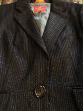 Load image into Gallery viewer, Vivienne Westwood Red Label 2000's Sparkly Pinstripe Black Skirt Suit