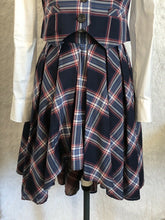 Load image into Gallery viewer, A Child of the Jago Roxana Vest and Skirt Set - Navy Tartan