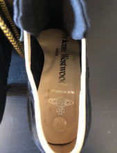 Load image into Gallery viewer, Vivienne Westwood Worlds End Tracey Trainers Black Canvas
