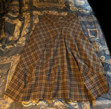 Load image into Gallery viewer, Vivienne Westwood Gold Label 2001 Brown Tartan Tween Long Brown Balloon Skirt