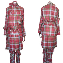 Load image into Gallery viewer, Vivienne Westwood Worlds End 2016 Reissue of 1970s  Punk Bondage Suit Tartan
