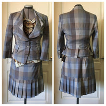Load image into Gallery viewer, Vivienne Westwood Red Label SS 2013 Giant Check Alcoholic Jacket and Pleated Skirt Suit
