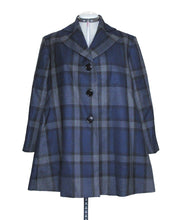 Load image into Gallery viewer, Vivienne Westwood Red Label AW 2014 Oversized Over Coat Blue Wool Tartan Check