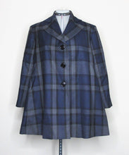 Load image into Gallery viewer, Vivienne Westwood Red Label AW 2014 Oversized Over Coat Blue Wool Tartan Check