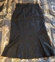 Load image into Gallery viewer, Vivienne Westwood Red Label 2000's Sparkly Pinstripe Black Skirt Suit