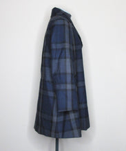 Load image into Gallery viewer, Vivienne Westwood Red Label AW 2014 Oversized Over Coat Blue Wool Tartan Check