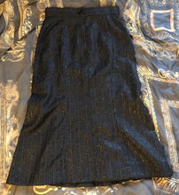 Load image into Gallery viewer, Vivienne Westwood Red Label 2000's Sparkly Pinstripe Black Skirt Suit