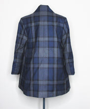 Load image into Gallery viewer, Vivienne Westwood Red Label AW 2014 Oversized Over Coat Blue Wool Tartan Check