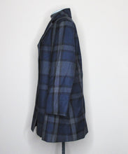 Load image into Gallery viewer, Vivienne Westwood Red Label AW 2014 Oversized Over Coat Blue Wool Tartan Check