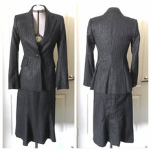 Load image into Gallery viewer, Vivienne Westwood Red Label 2000's Sparkly Pinstripe Black Skirt Suit