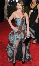 Load image into Gallery viewer, Vivienne Westwood Gold Label Turquoise Dame Silk Corset Gown