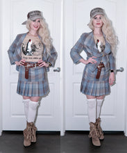 Load image into Gallery viewer, Vivienne Westwood Red Label SS 2013 Giant Check Alcoholic Jacket and Pleated Skirt Suit